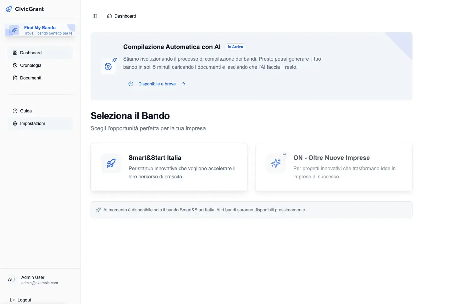 Automation Platform for Funding Applications